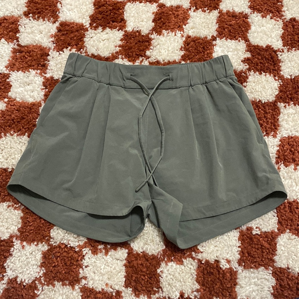 Lulu Lemon Moss Green Shorts